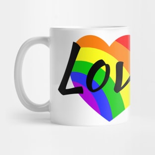 Gay lgbt Rainbow Love Mug